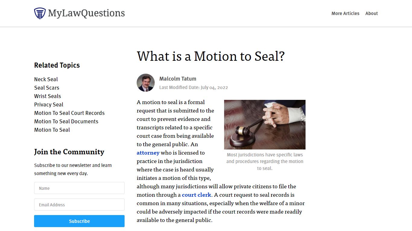 What is a Motion to Seal? (with pictures)